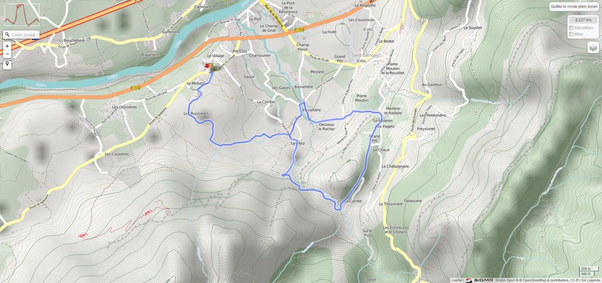 Topo de la randonnée